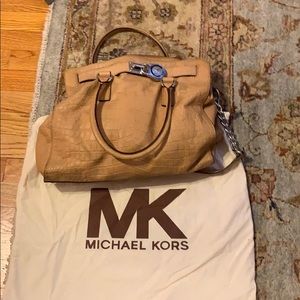 Michael Kors Hamilton Embossed Handbag